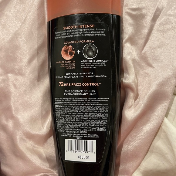L'Oreal Paris Smooth Intense Polishing Shampoo 12.6 Oz ( ORIGINAL FORMULA) HTF - Picture 2 of 6